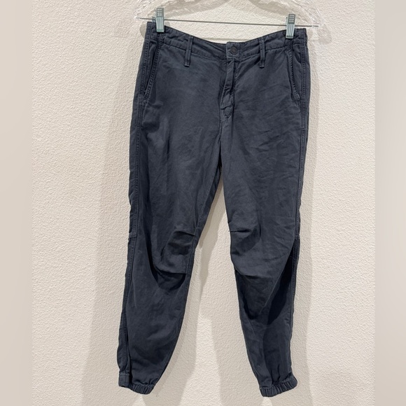 MOTHER The No Zip Misfit Faded Black Wash Girl, Boy Etc. Linen Blend Pants 25 - Picture 3 of 16